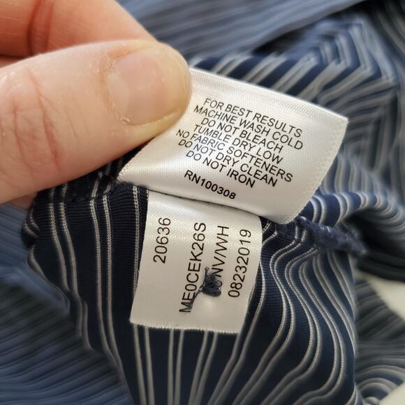 Peter Millar Texas Longhorns Summer Comfort Polo Shirt Mens 2XL Navy Stripe - Picture 8 of 9